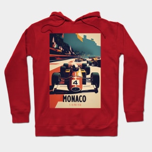 1970 Monaco Grand Prix Racing Travel Poster Hoodie